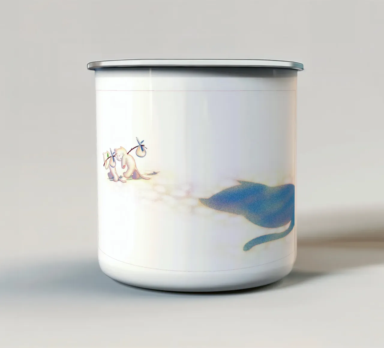 Goodbye tazza in smalto da Artascy Art