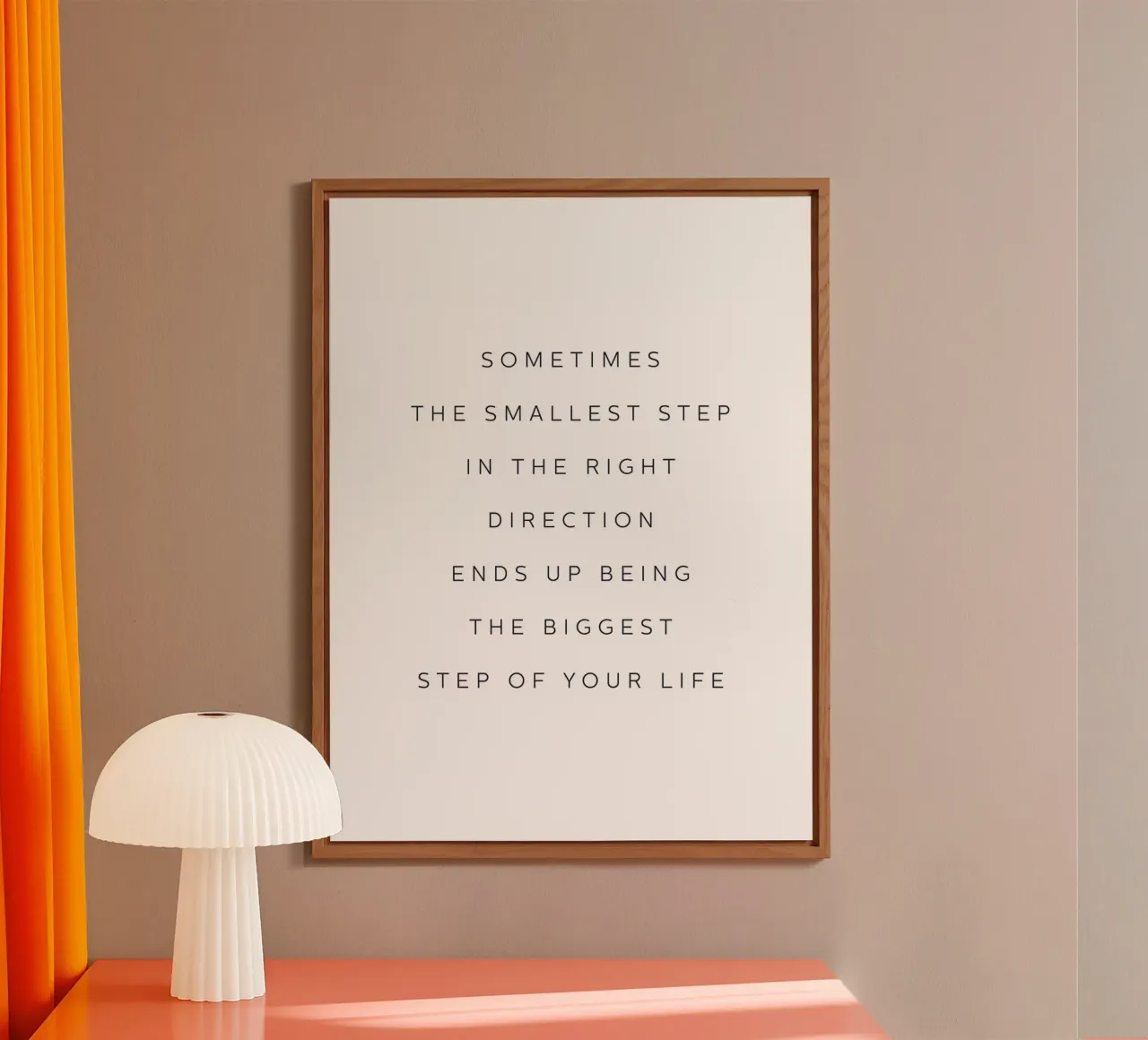 Citazione motivazionale passo dopo passo - Minimalista D alluminio dibond da Whole©