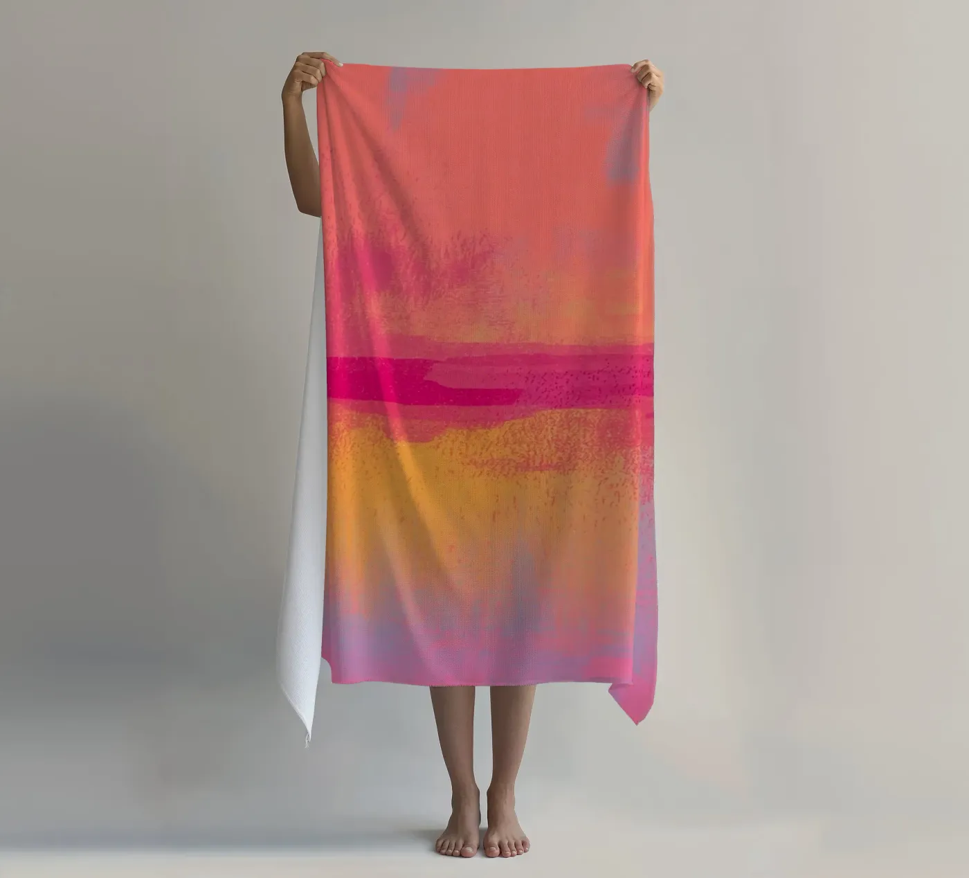Vibrant Gradient beach towel by felisaranin