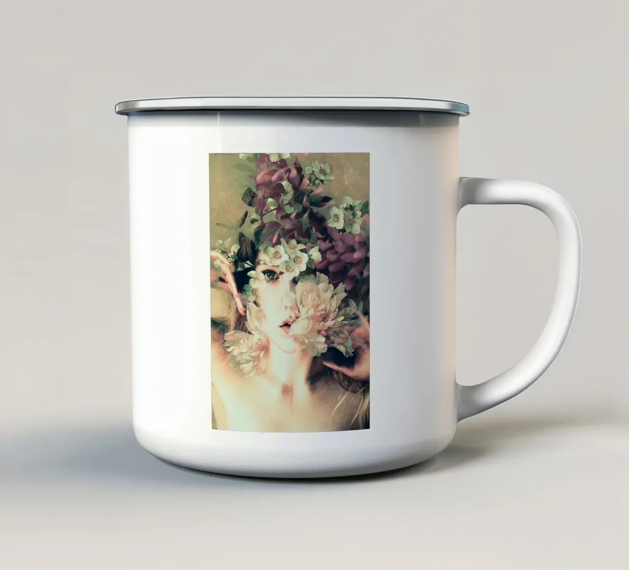 fioritura tazza in smalto da dada22