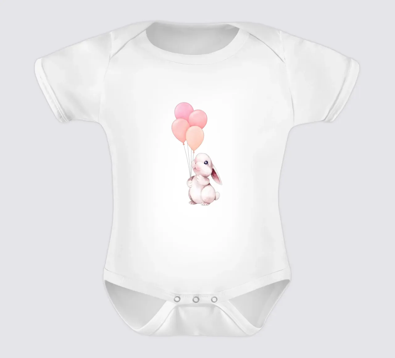 Hopper felice body neonato maniche corte da Doodle Dreams Art