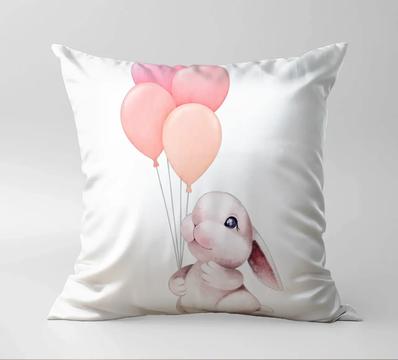 Hopper felice cuscino da Doodle Dreams Art