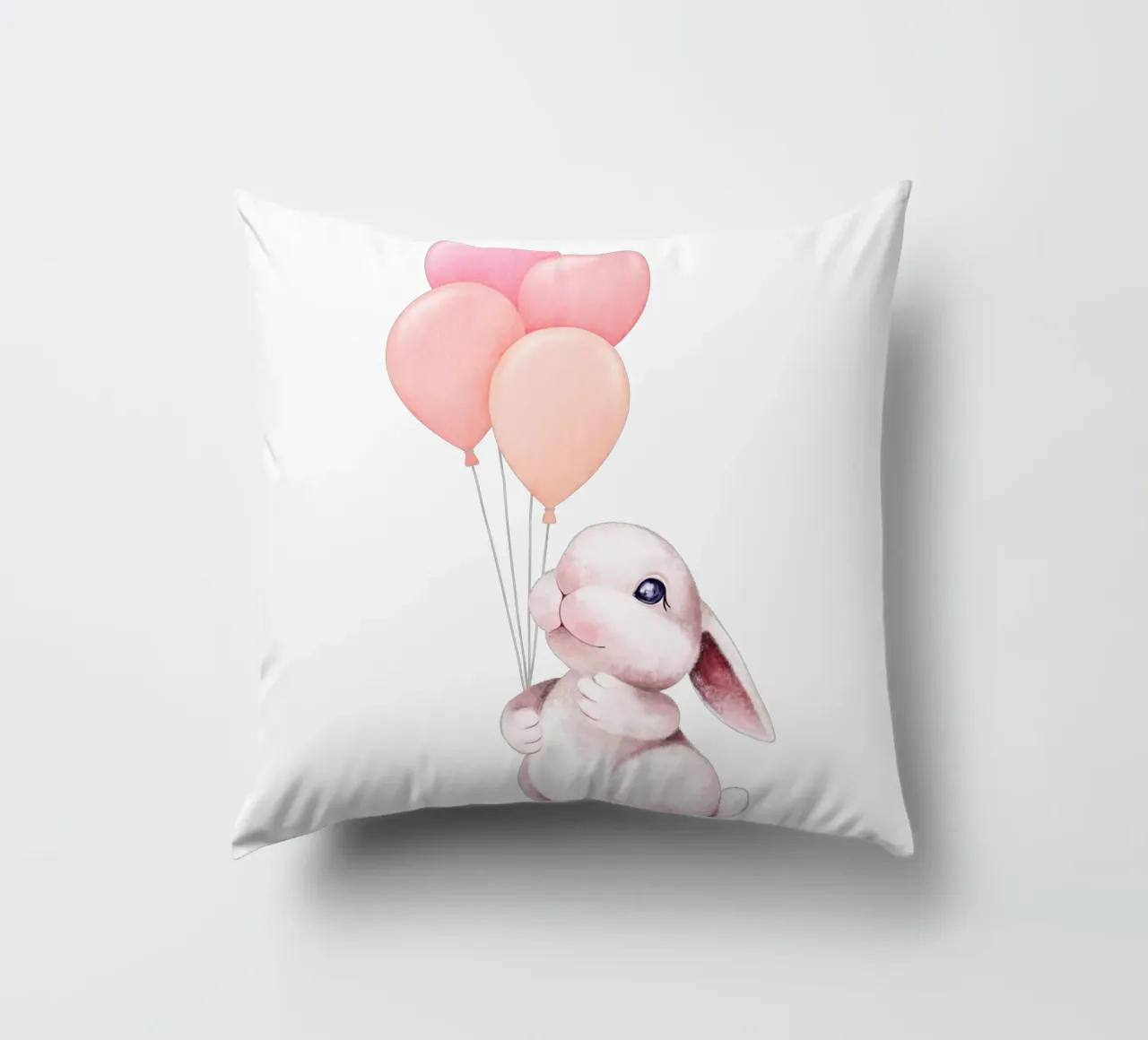 Hopper felice cuscino da Doodle Dreams Art