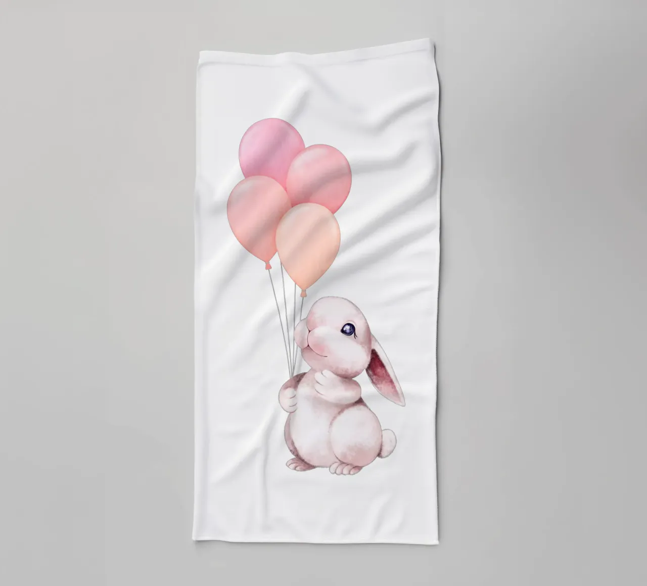 Hopper felice asciugamano da bagno da Doodle Dreams Art