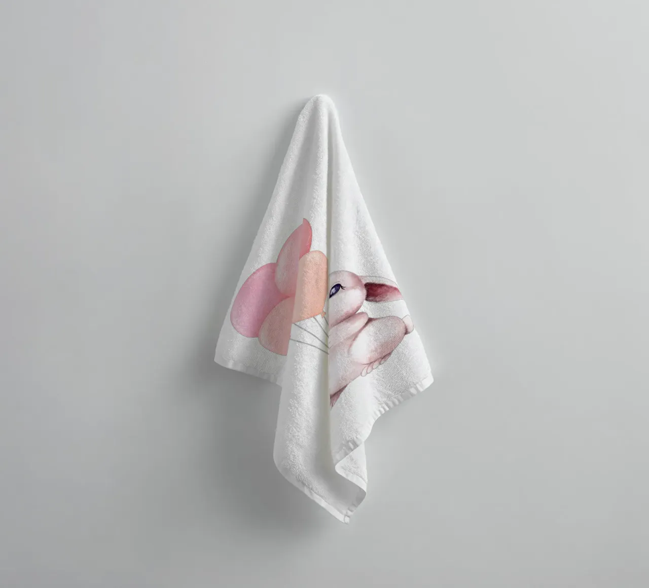 Hopper felice asciugamano da bagno da Doodle Dreams Art