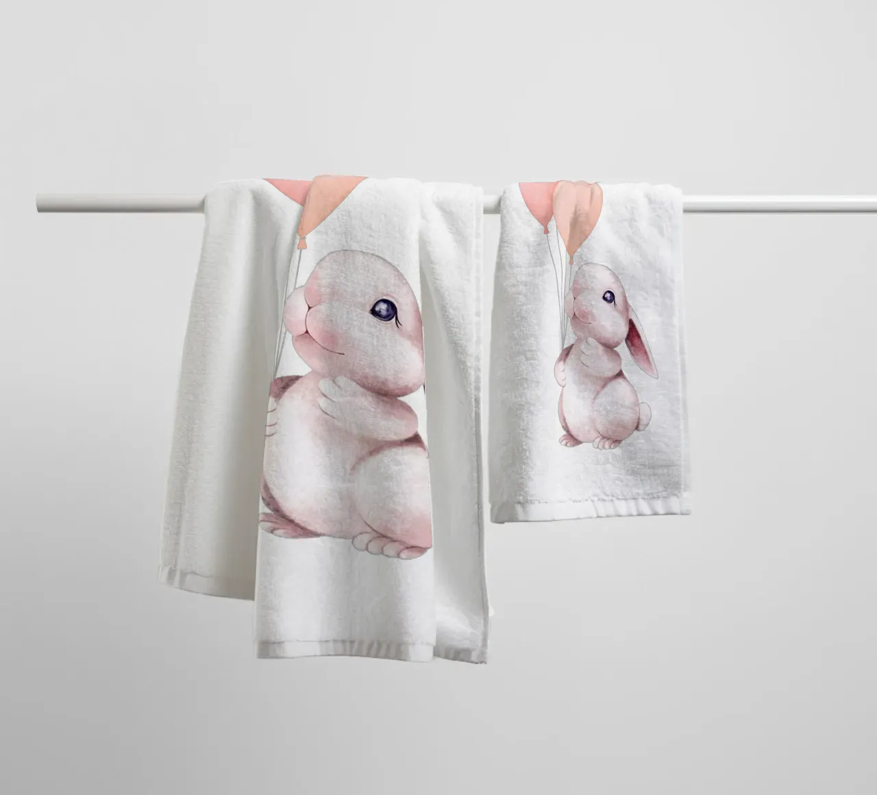 Hopper felice asciugamano da bagno da Doodle Dreams Art