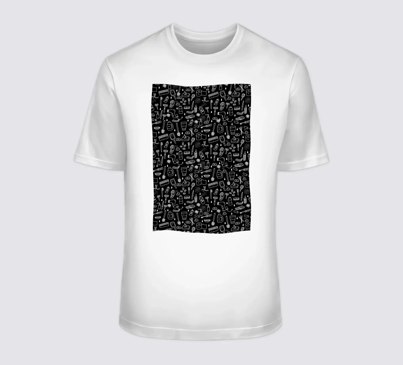 Shower Pattern (black) t-shirt da Herzette