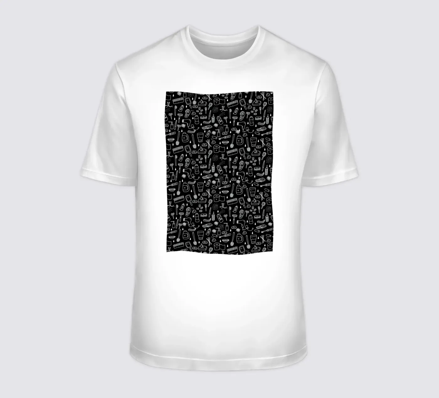Shower Pattern (black) t-shirt da Herzette