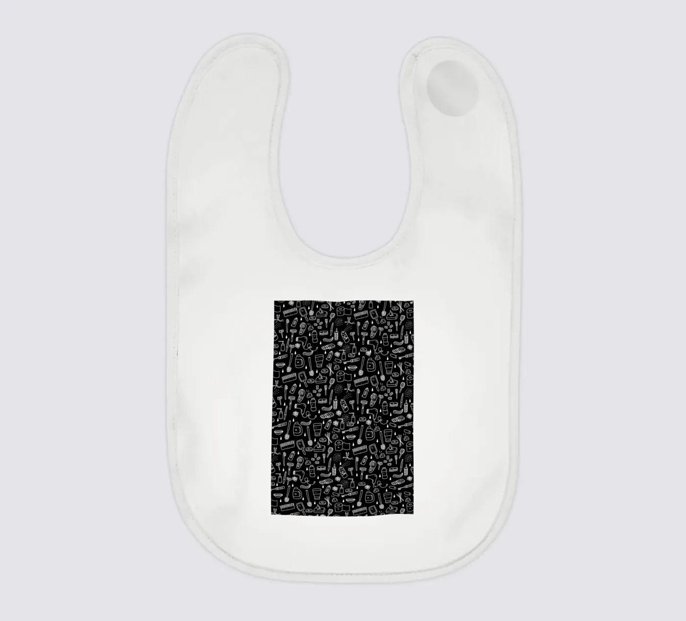 Shower Pattern (black) baby slabbetje van Herzette
