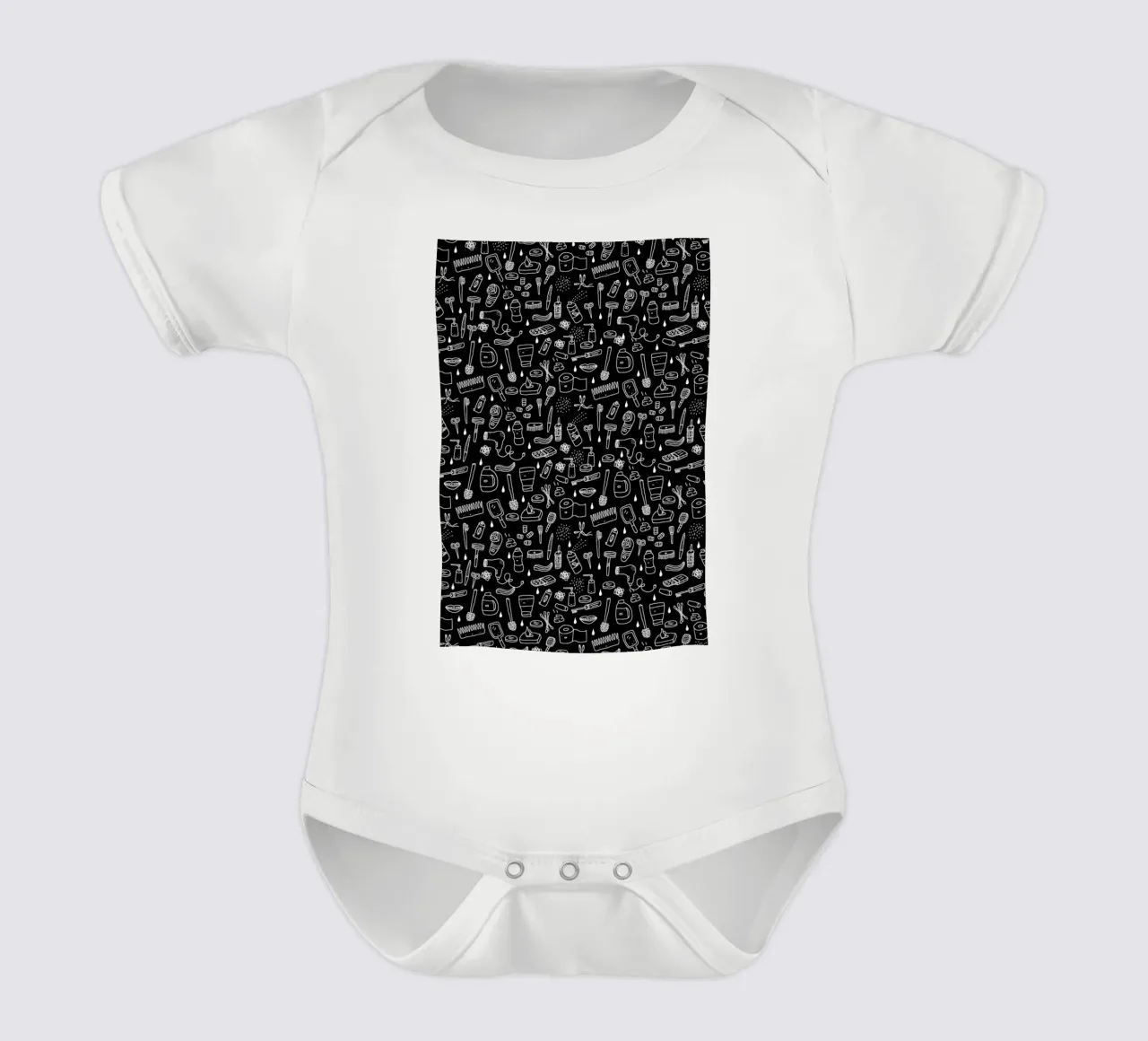 Shower Pattern (black) body bébé de Herzette