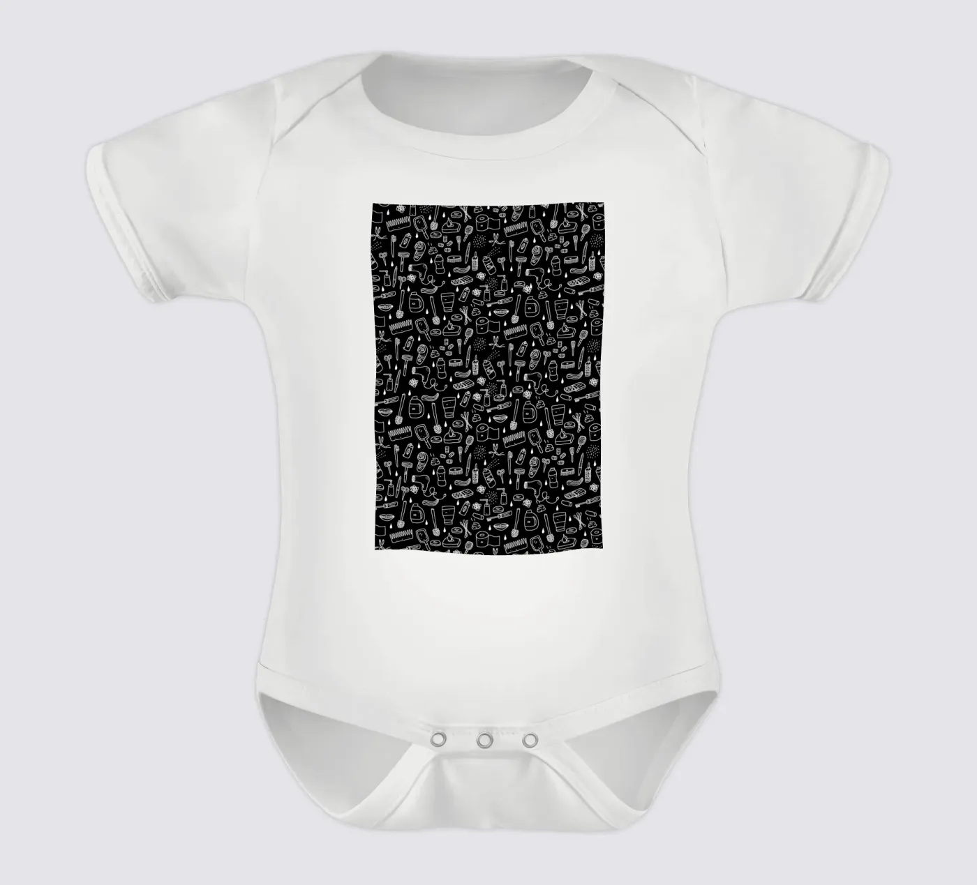Shower Pattern (black) body bébé de Herzette
