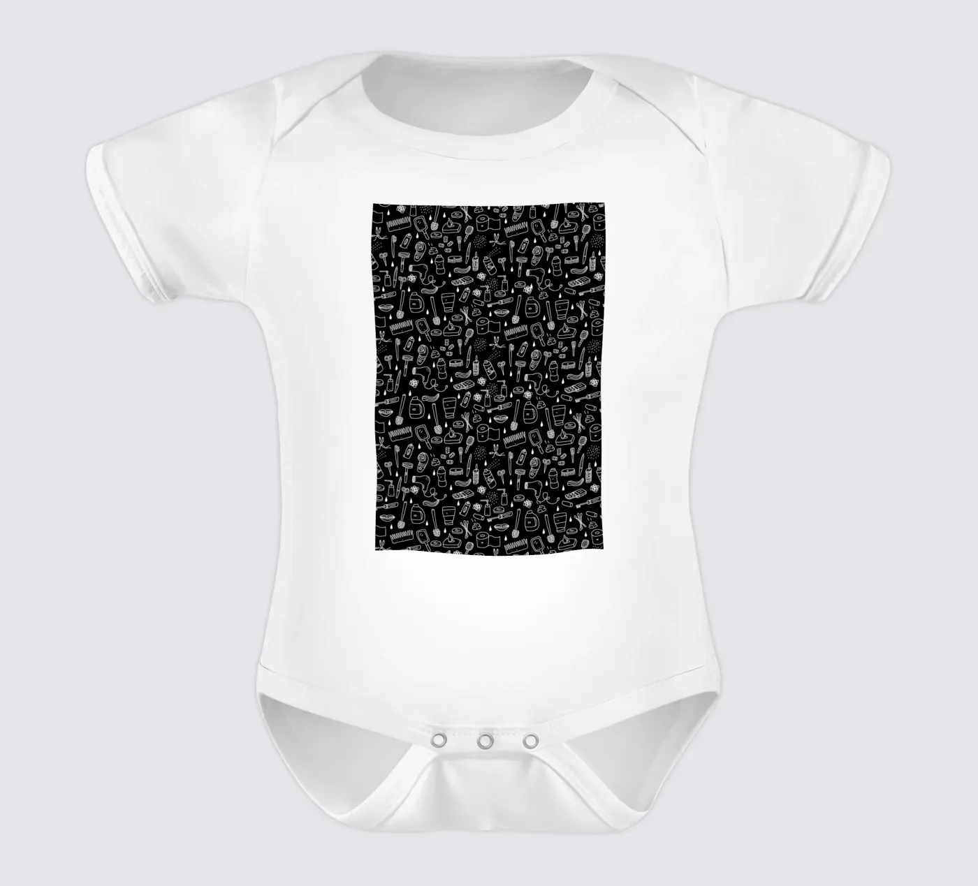 Shower Pattern (black) body bébé de Herzette