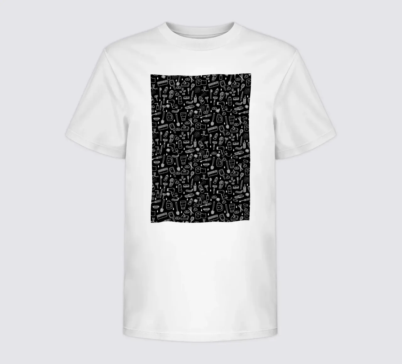 Shower Pattern (black) t-shirt bambini da Herzette