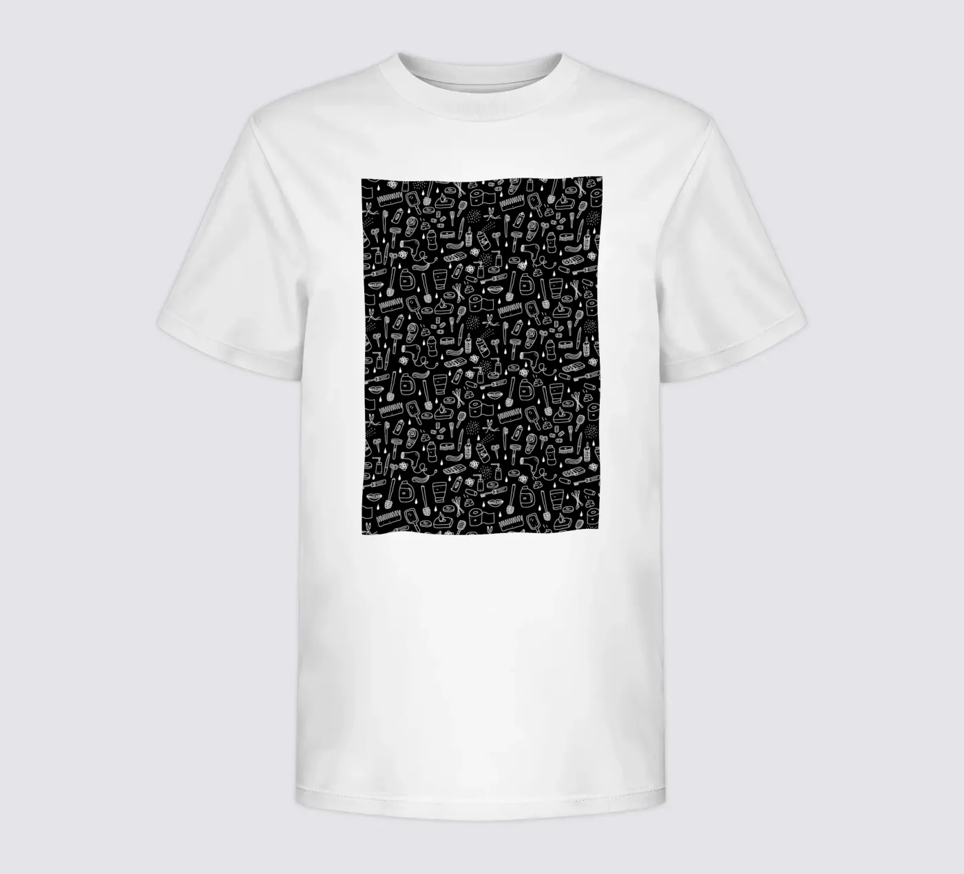 Shower Pattern (black) t-shirt bambini da Herzette