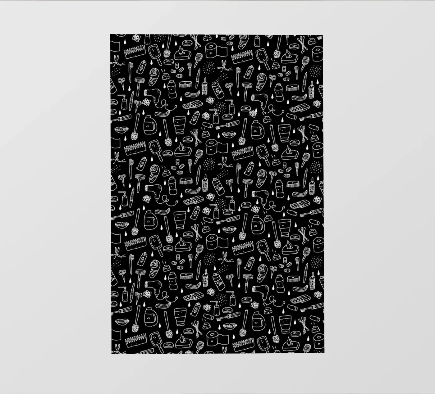 Shower Pattern (black) pellicola backlit da Herzette