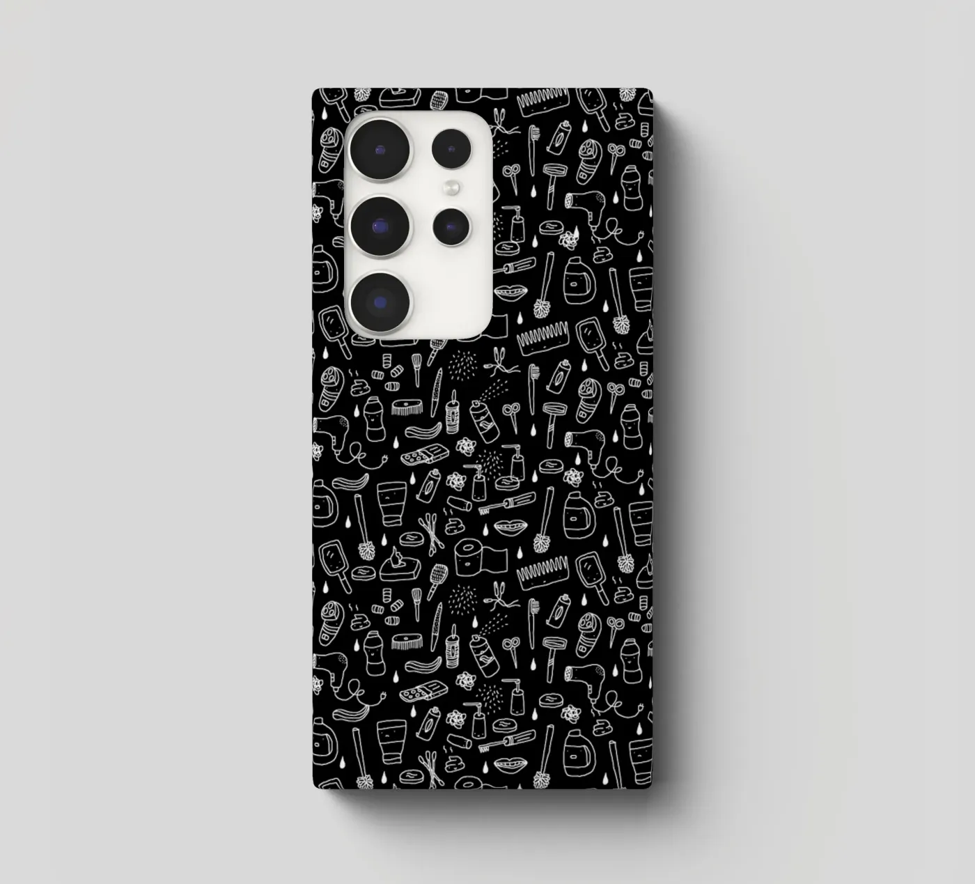 Shower Pattern (black) cover samsung da Herzette