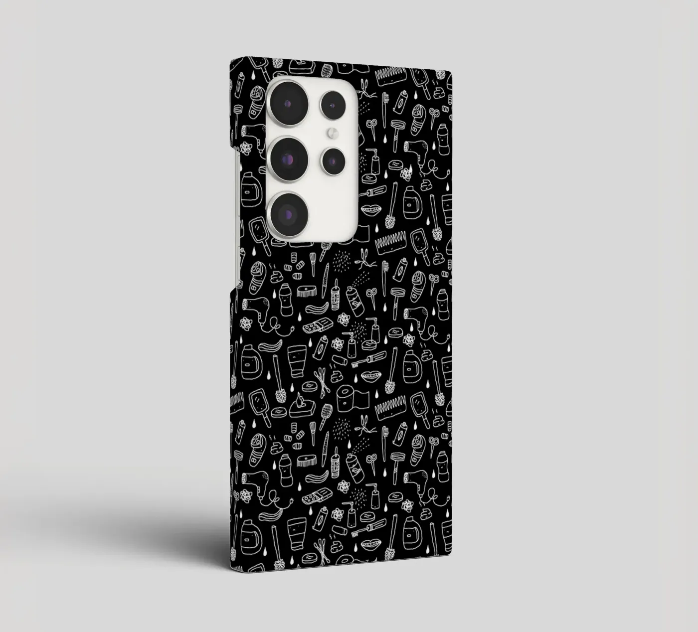 Shower Pattern (black) cover samsung da Herzette