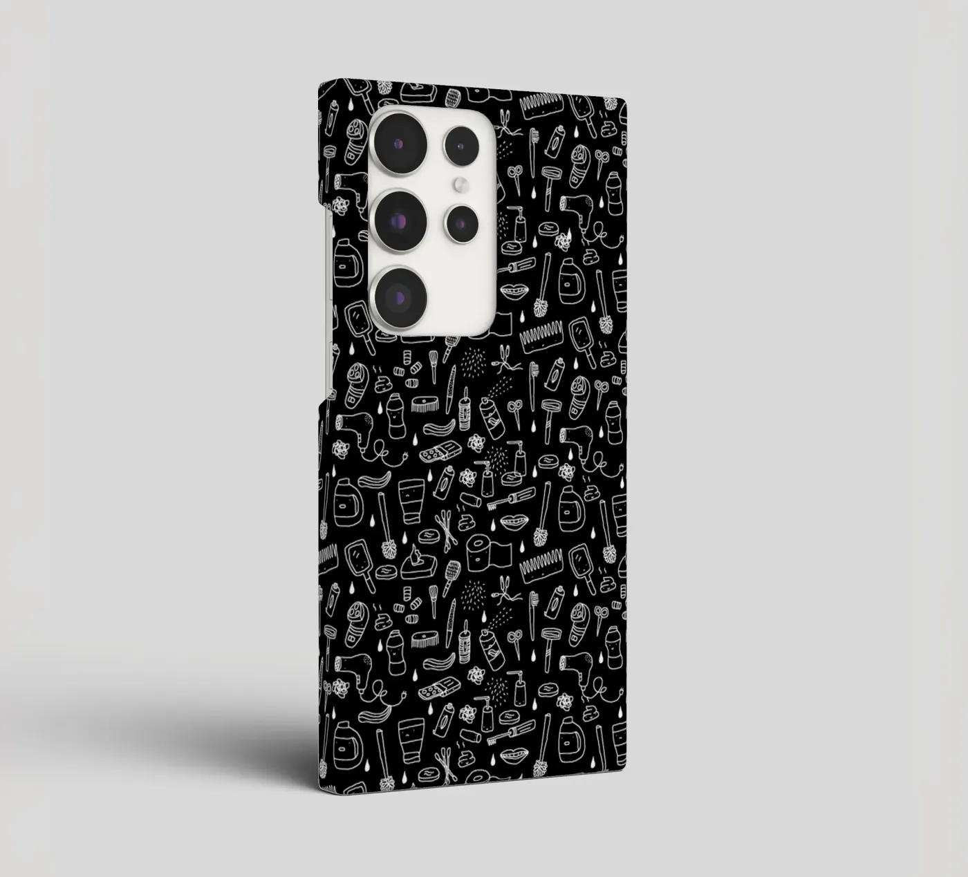 Shower Pattern (black) cover samsung da Herzette