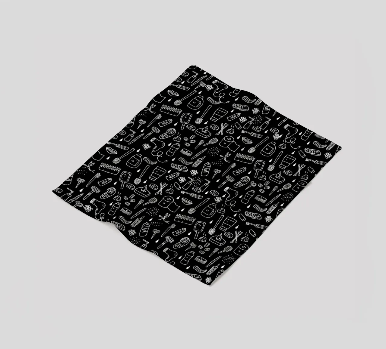 Shower Pattern (black) Fleecedecke von Herzette