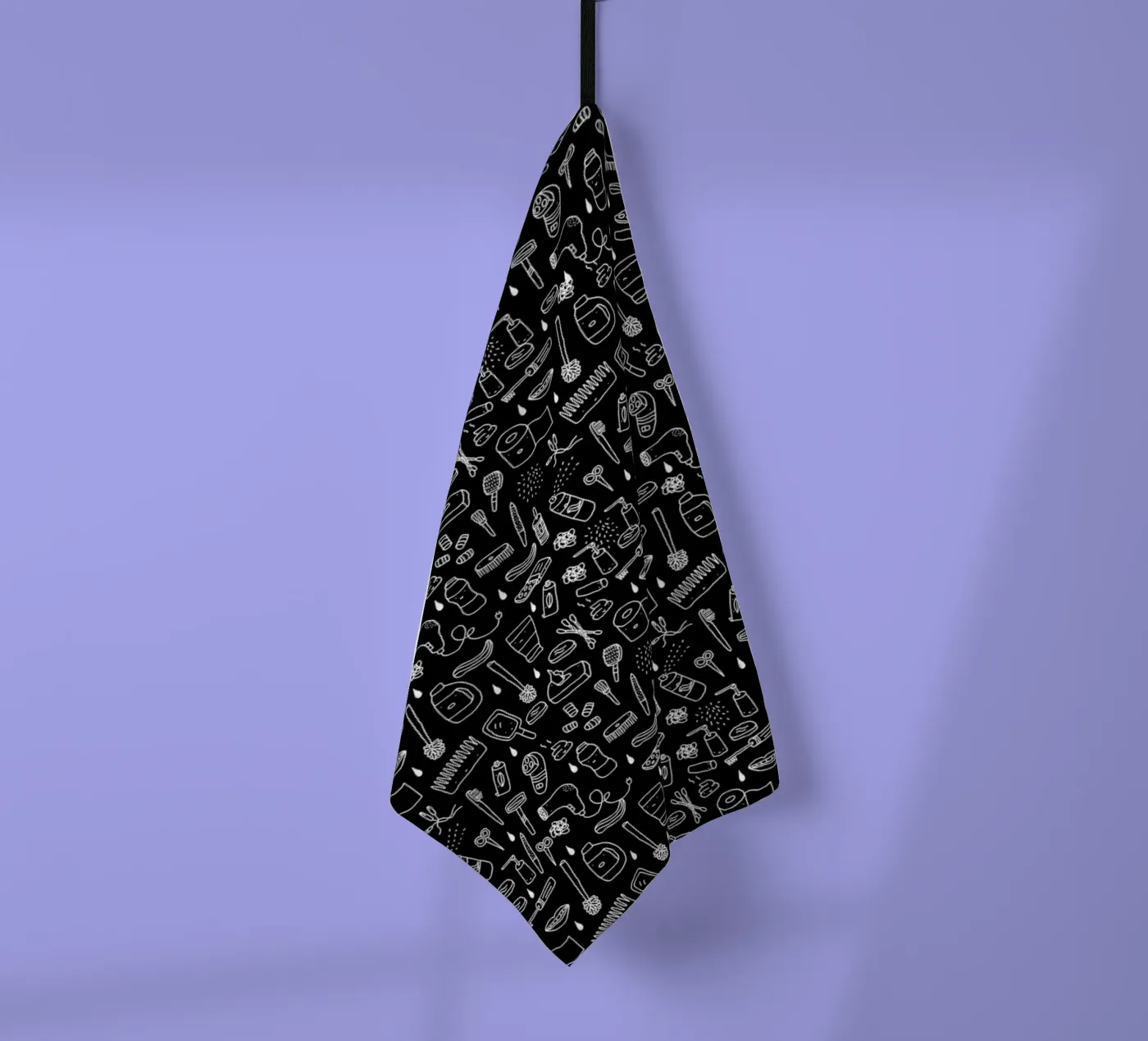 Shower Pattern (black) Geschirrtuch von Herzette