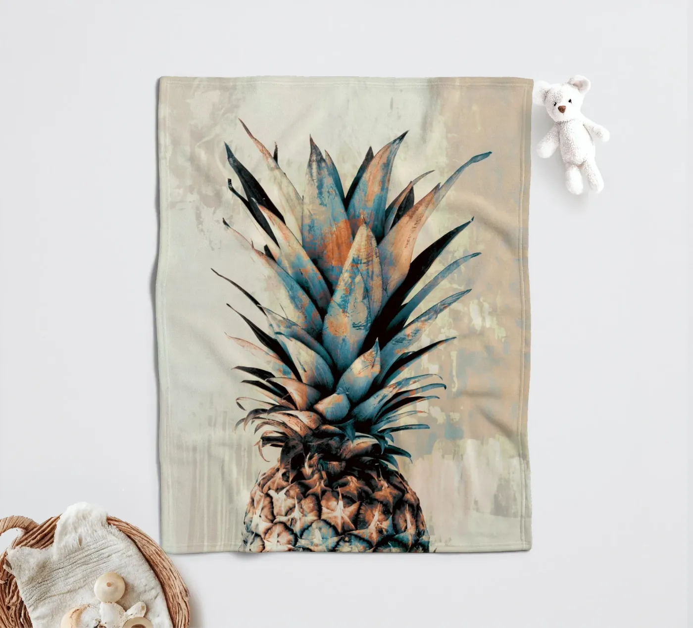 PINEAPPLE 3 fleece blanket by dada22