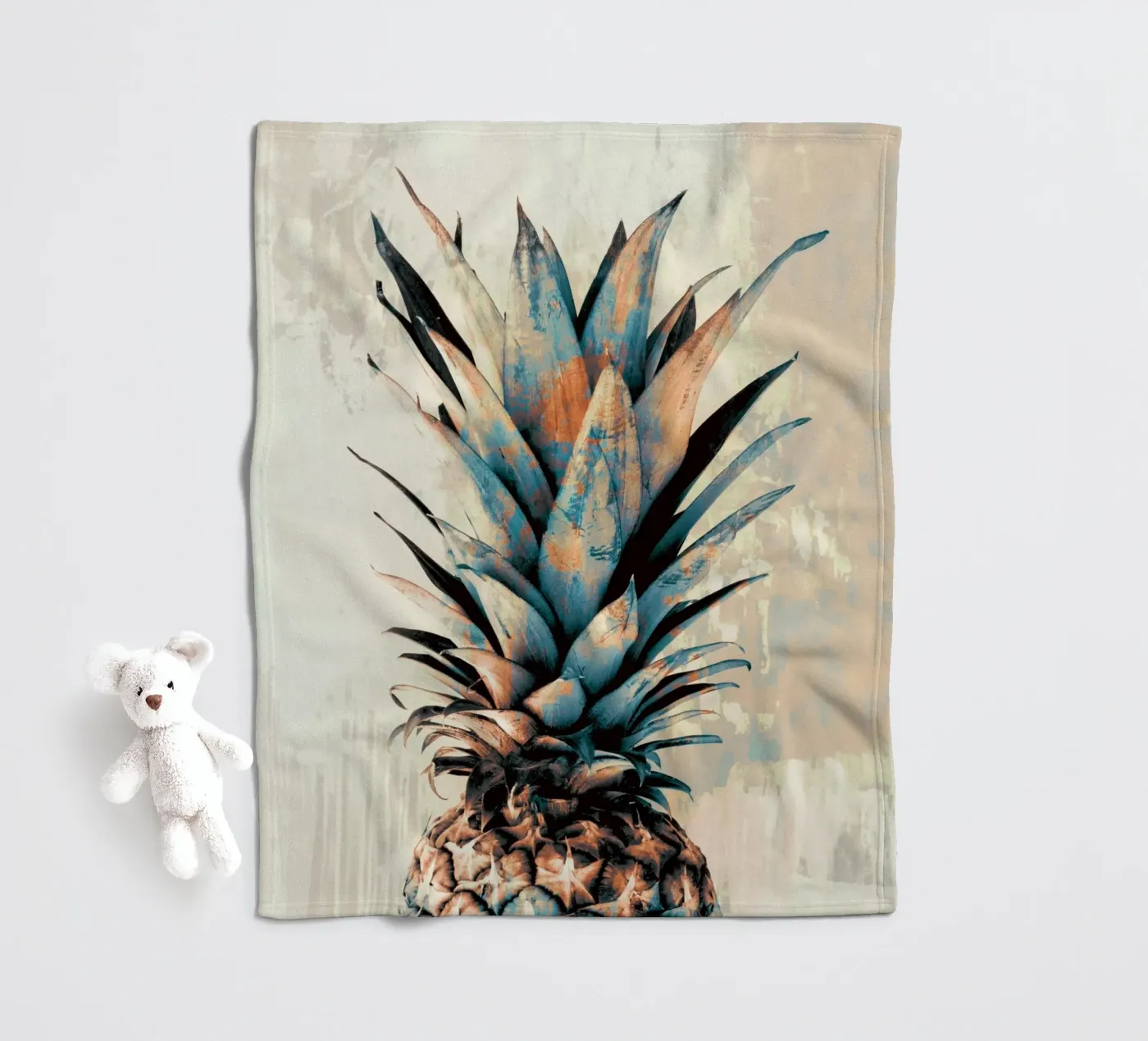 PINEAPPLE 3 fleece blanket by dada22