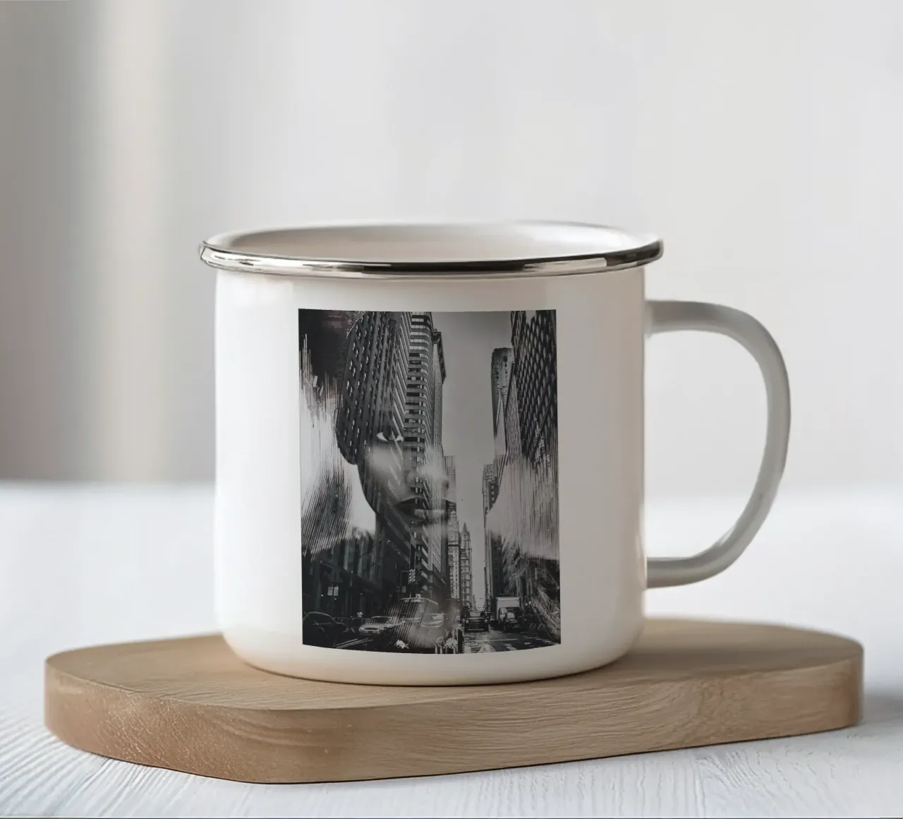 Città 3 tazza in smalto da dada22
