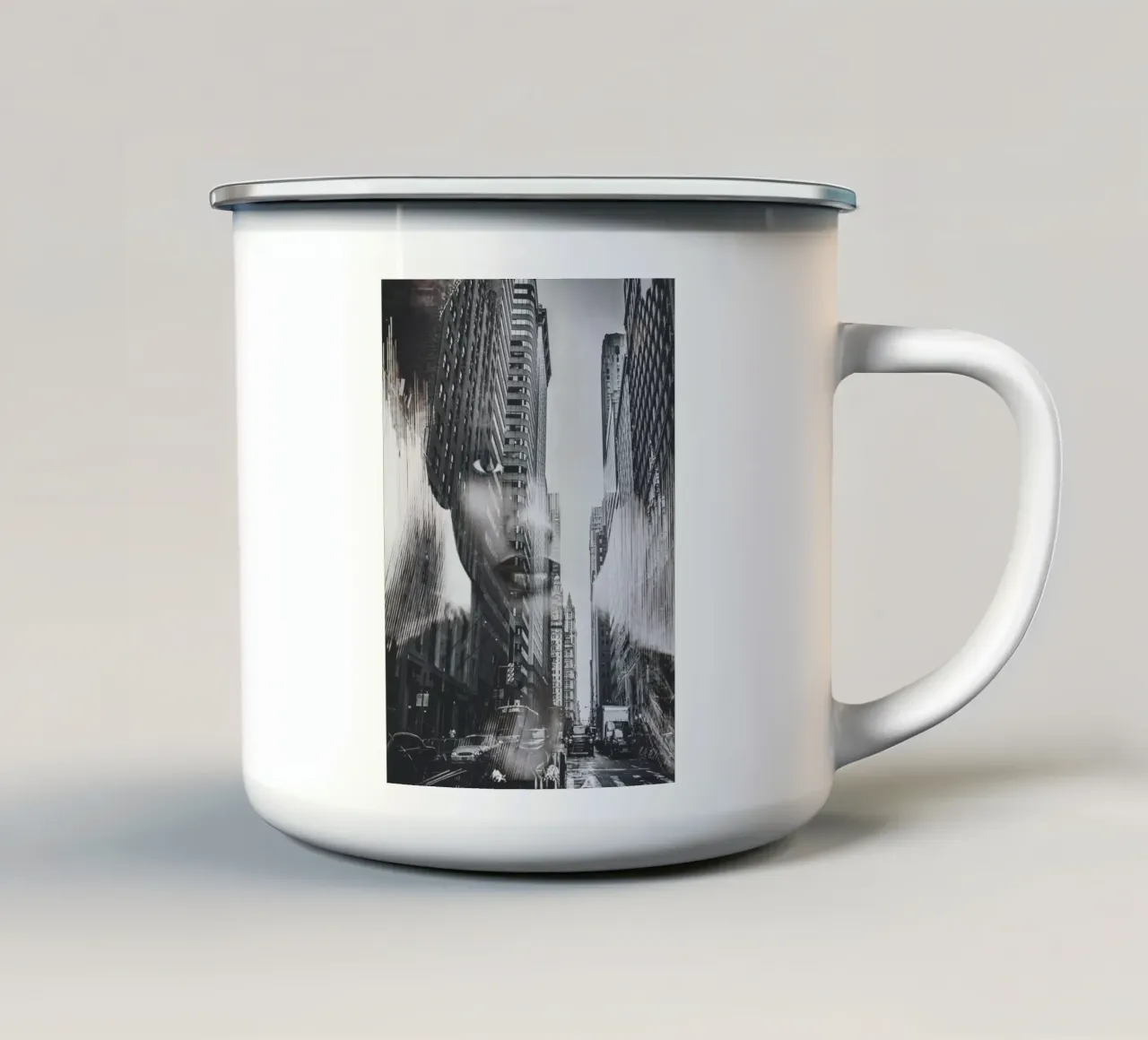 Città 3 tazza in smalto da dada22