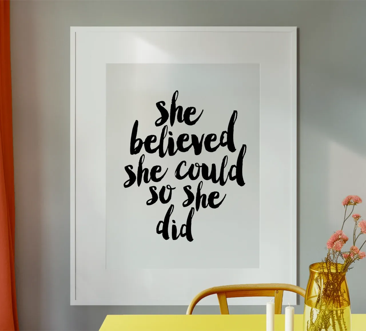 Sie glaubte, sie könnte es, also tat sie es: Typografie Design Hahnemühle von THE MOTIVATED TYPE