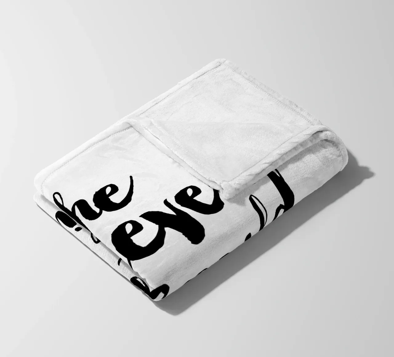 Sie glaubte, sie könnte es, also tat sie es: Typografie Design Fleecedecke von THE MOTIVATED TYPE