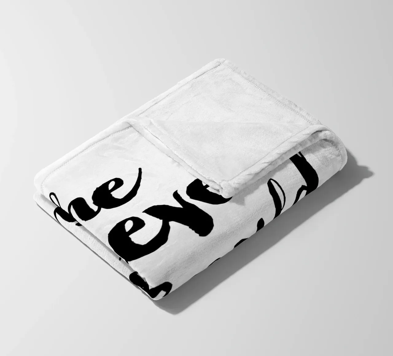 Sie glaubte, sie könnte es, also tat sie es: Typografie Design Fleecedecke von THE MOTIVATED TYPE