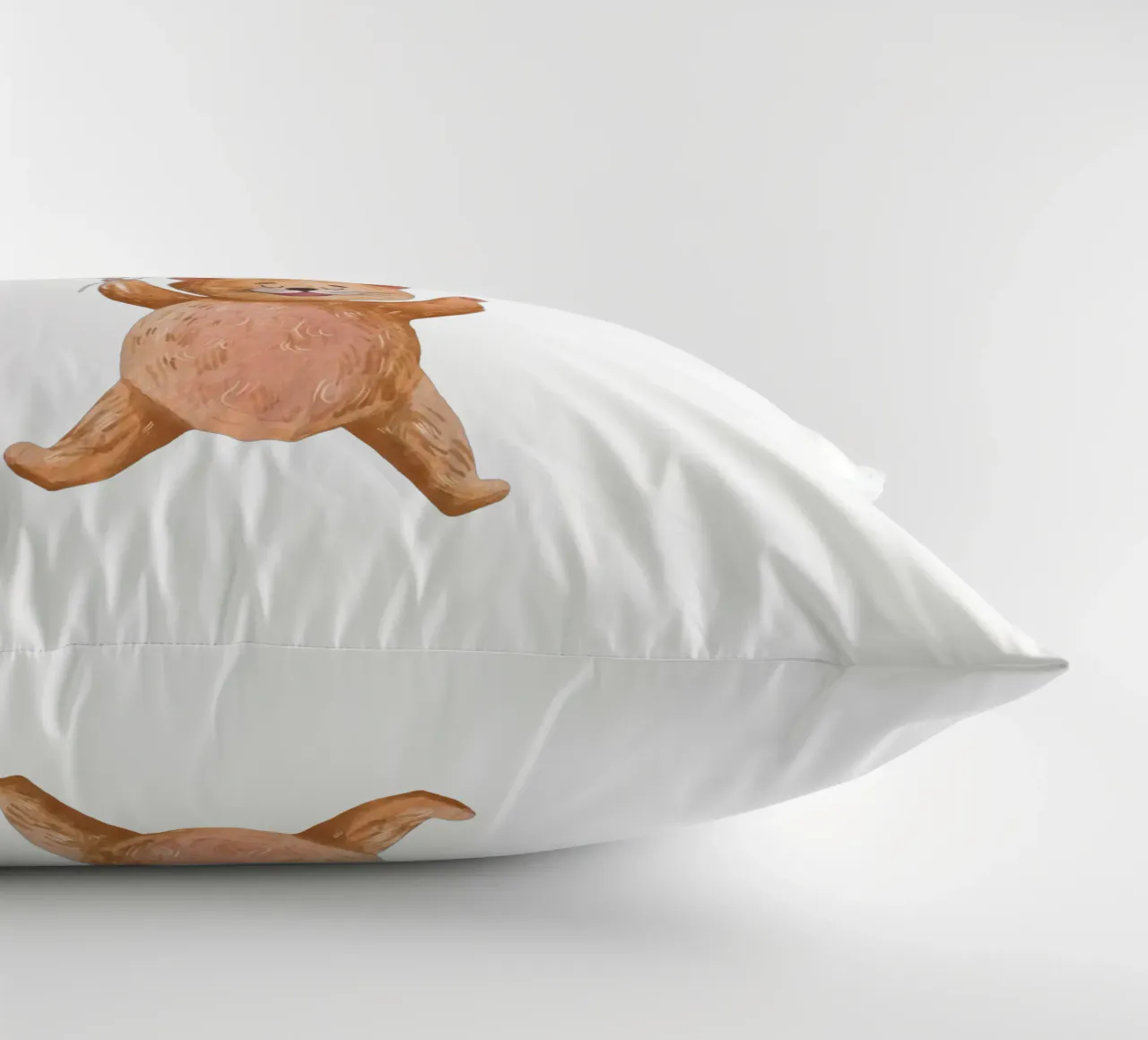 L'avventura di Kitty in mongolfiera cuscino da Doodle Dreams Art