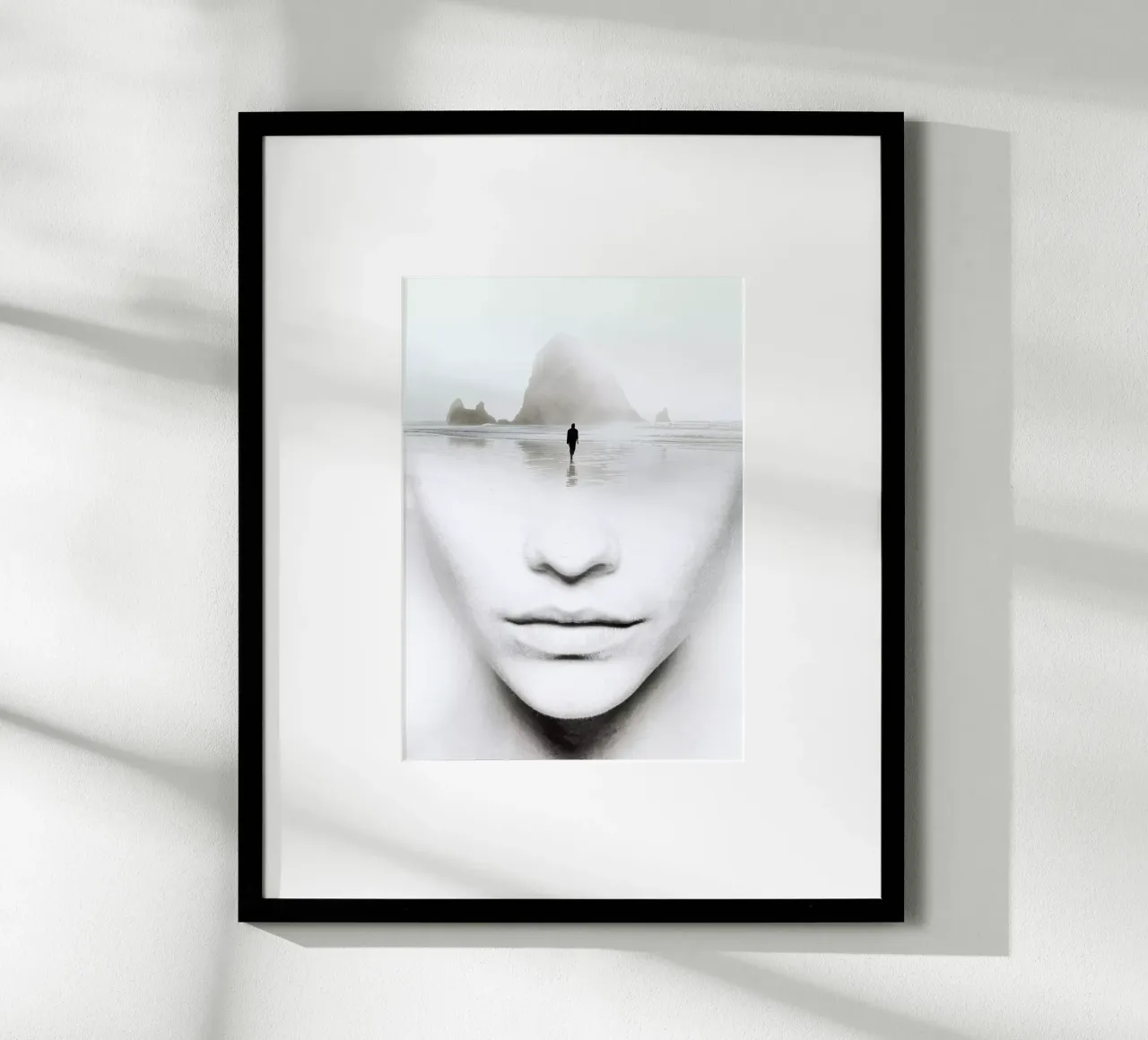 in pensieri poster con telaio in legno da dada22