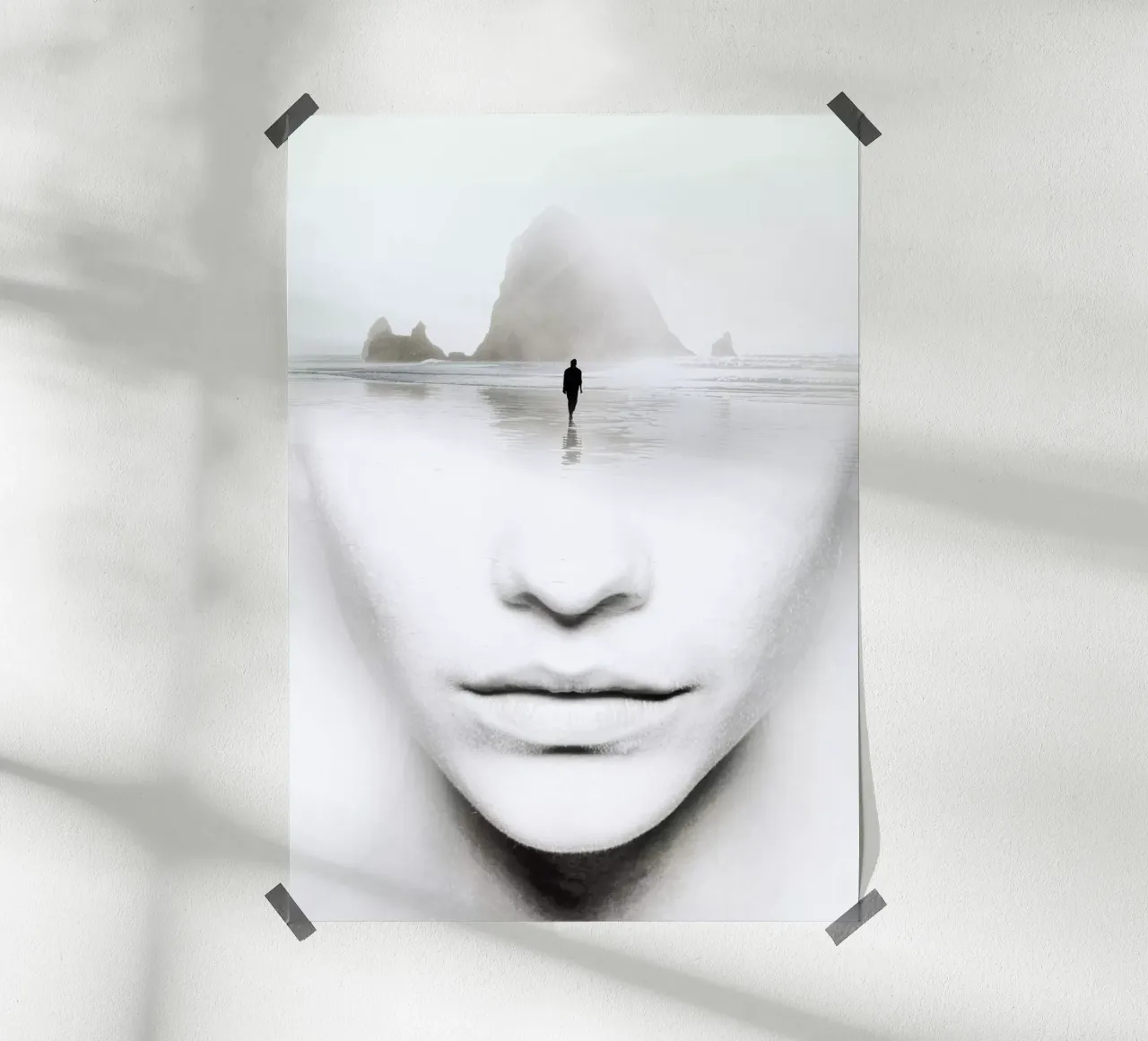 in pensieri poster con telaio in legno da dada22
