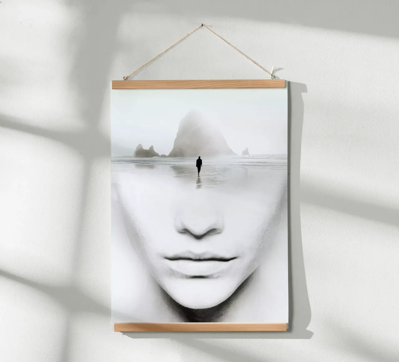 in pensieri poster con telaio in legno da dada22