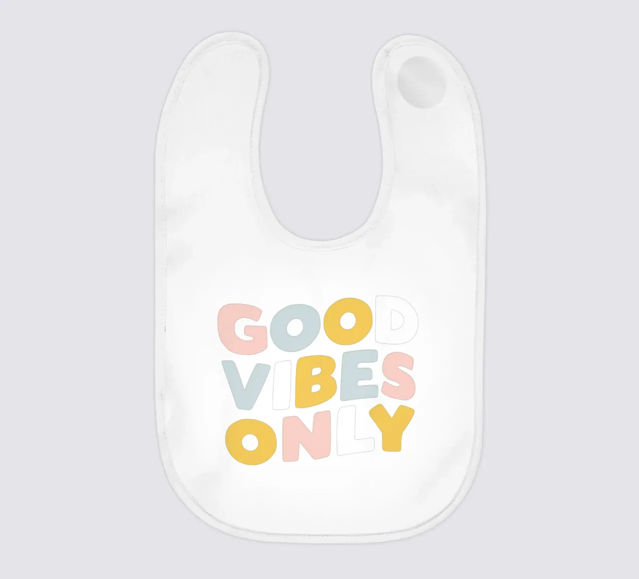 Good Vibes Only Design typographique bavoir de THE MOTIVATED TYPE