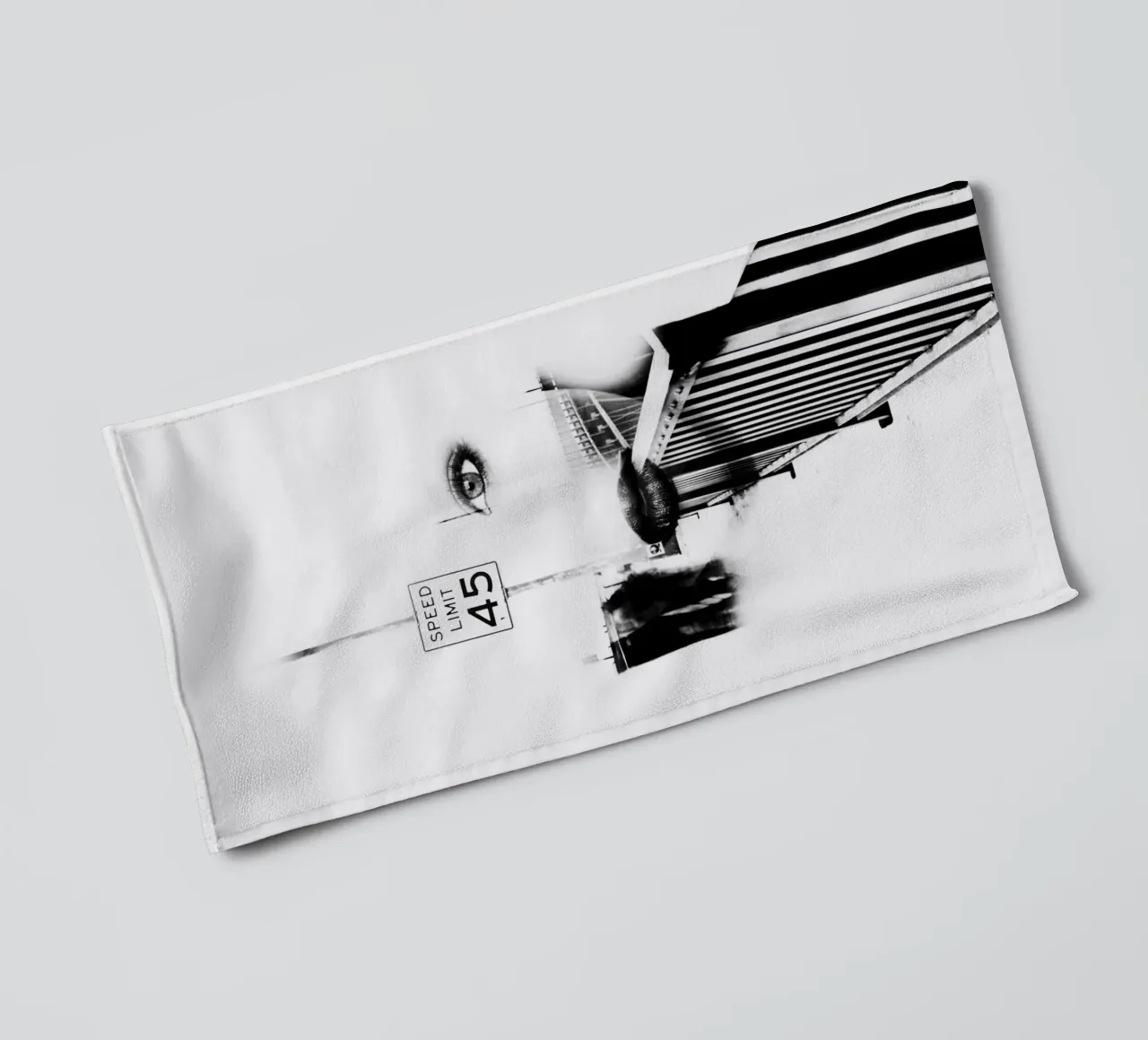 Speed Limit 45 towel by dada22