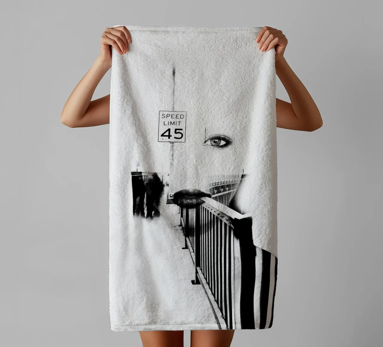 Speed Limit 45 towel by dada22