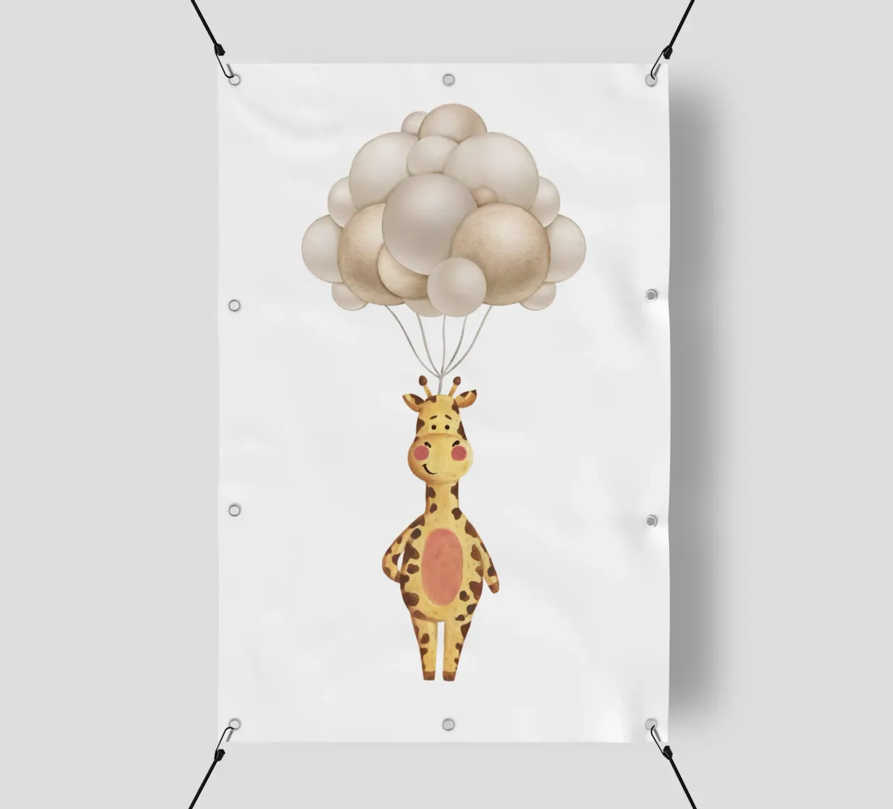 Giro in mongolfiera della giraffa telo in pvc da Doodle Dreams Art