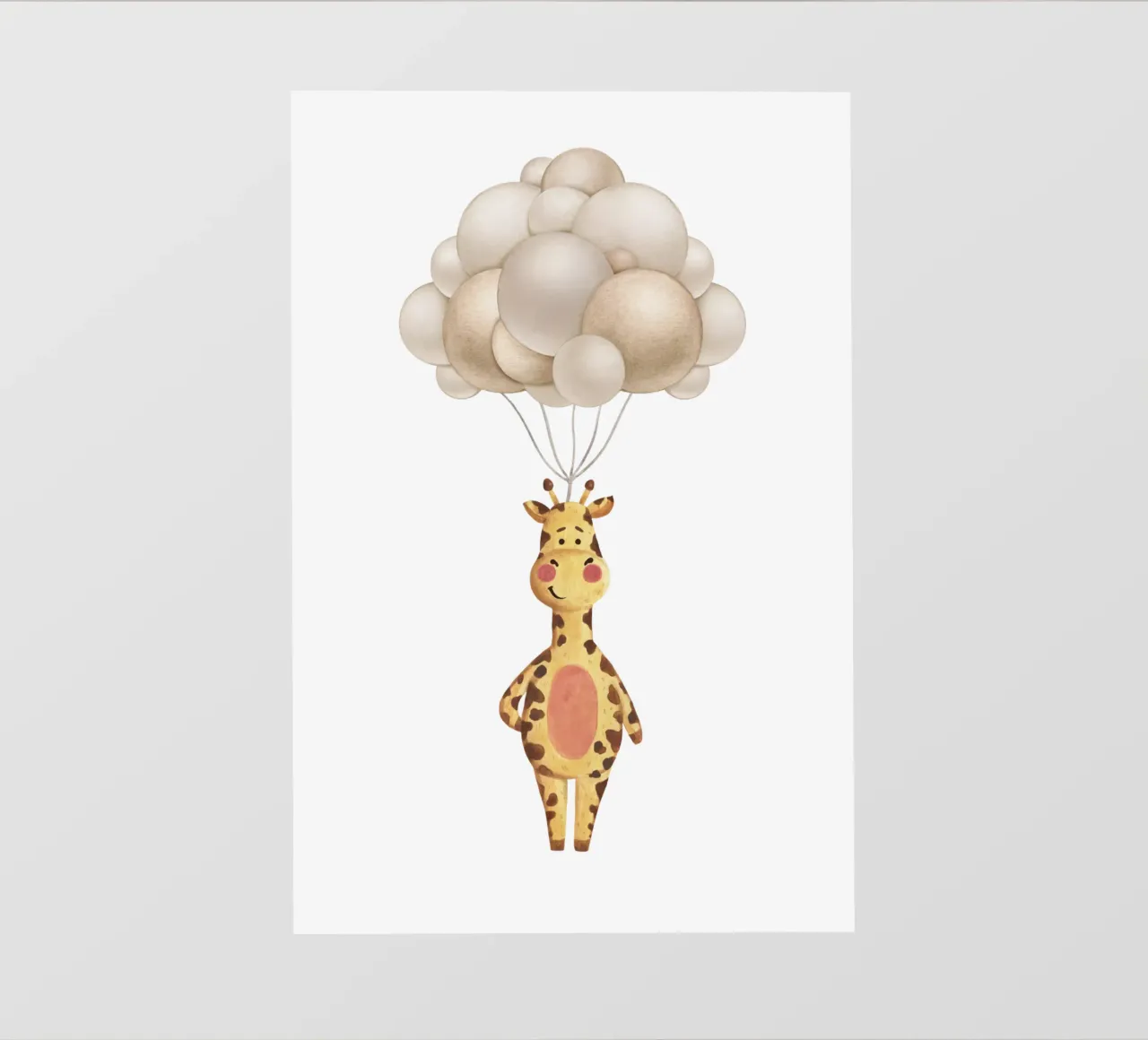 Giro in mongolfiera della giraffa telo in pvc da Doodle Dreams Art