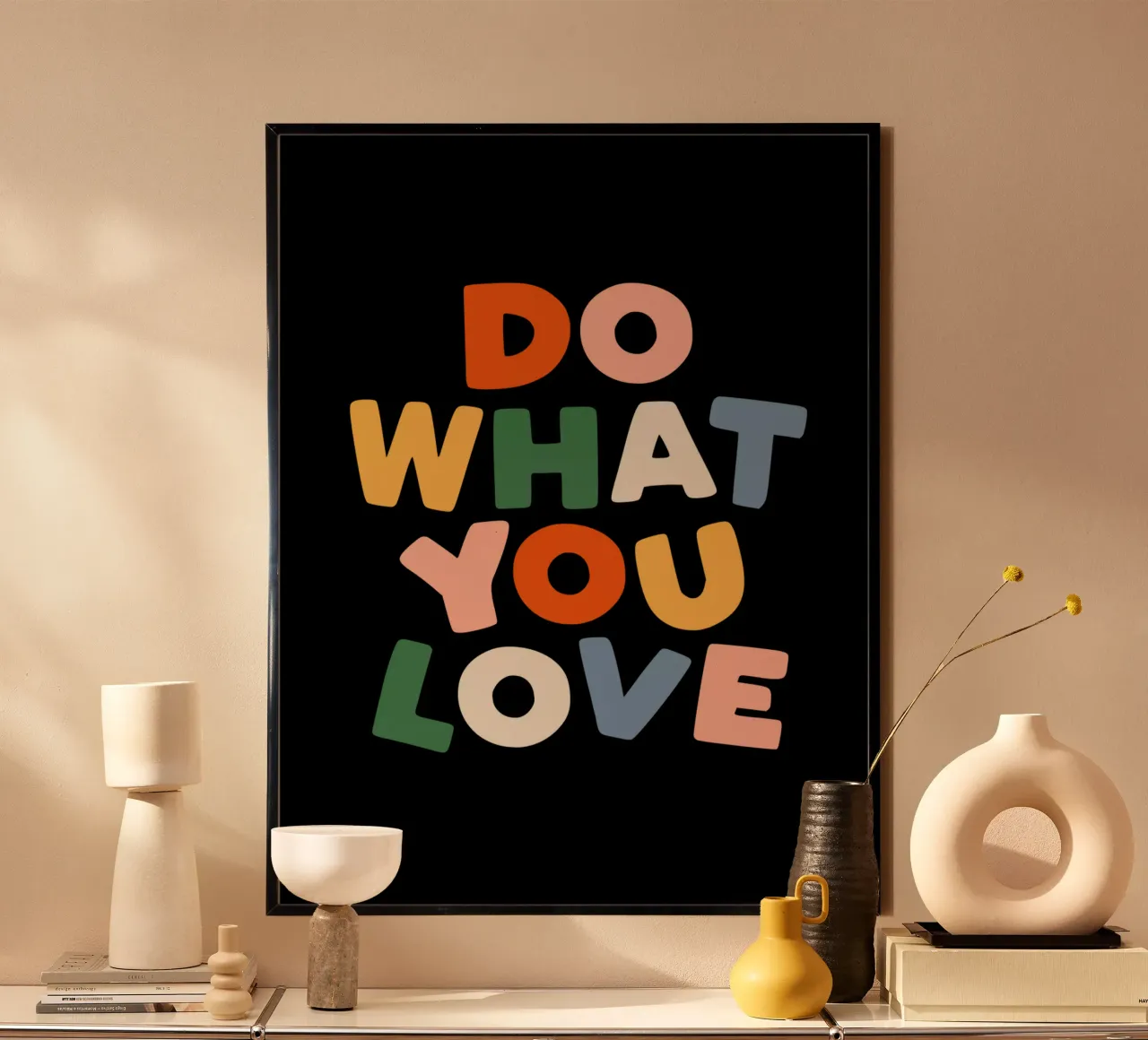 Tun Sie, was Sie lieben Typografie Design Hahnemühle von THE MOTIVATED TYPE