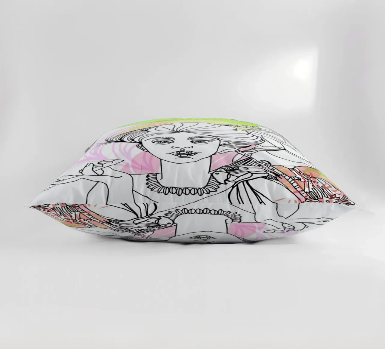 Urban Cacao - Queens & Dandies decorative cushion by Anja Denz