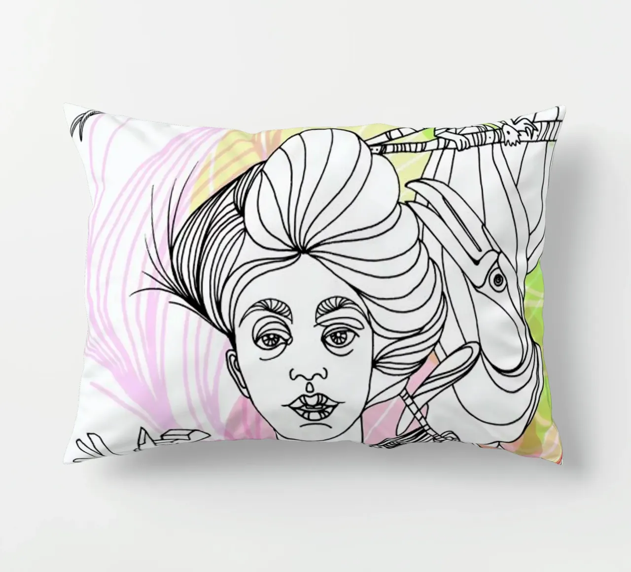 Urban Cacao - Queens & Dandies decorative cushion by Anja Denz