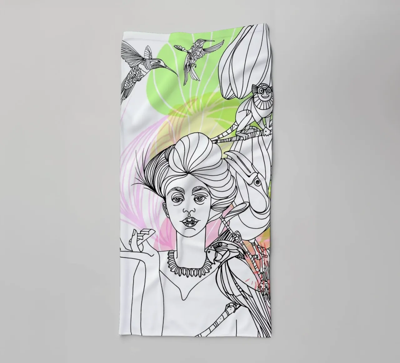 Urban Cacao - Queens & Dandies towel by Anja Denz