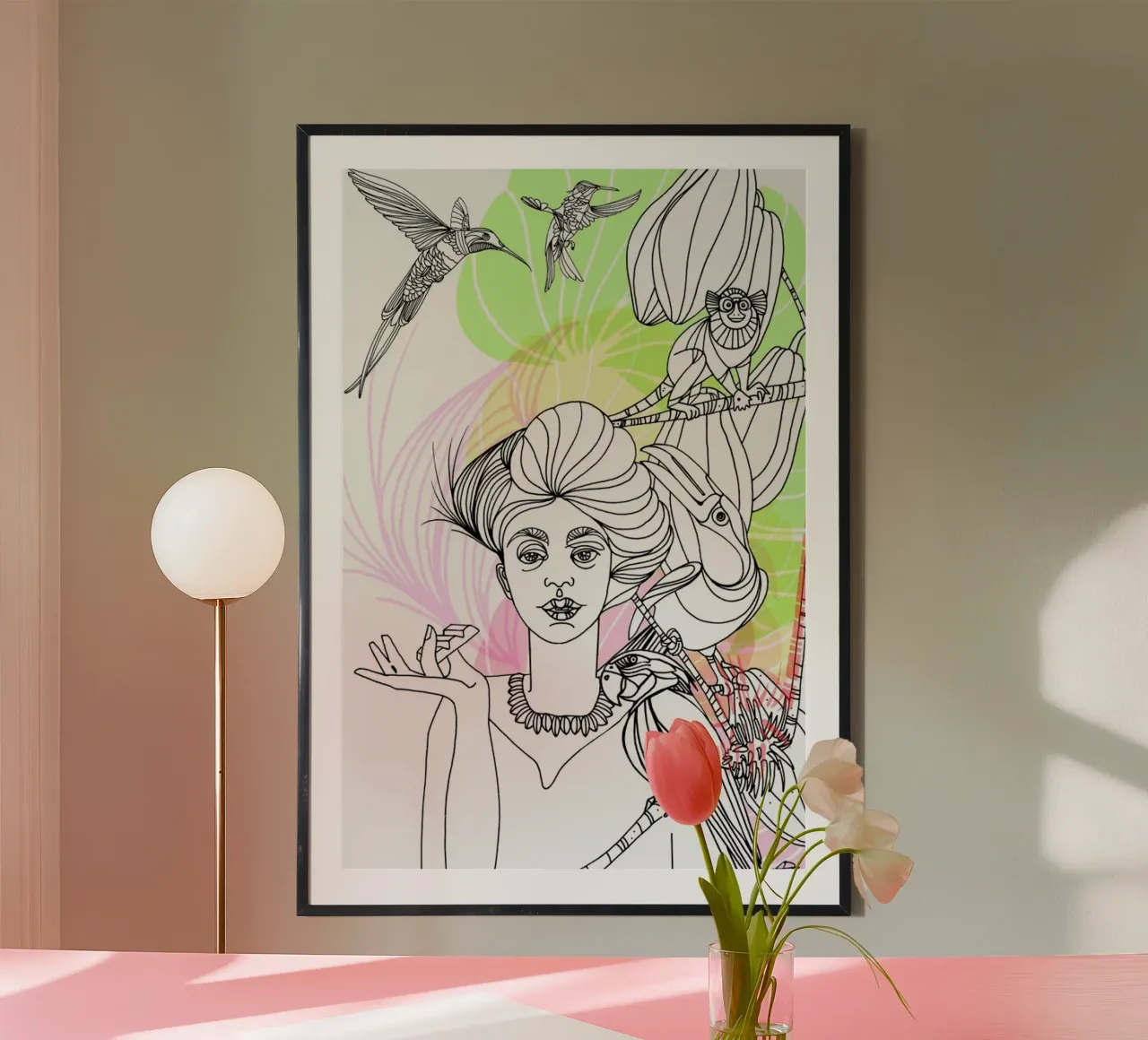 Urban Cacao - Queens & Dandies poster by Anja Denz