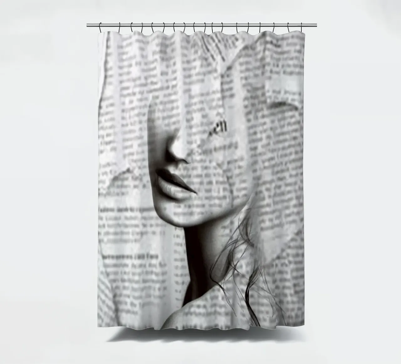 Silence of distance shower curtain by dada22