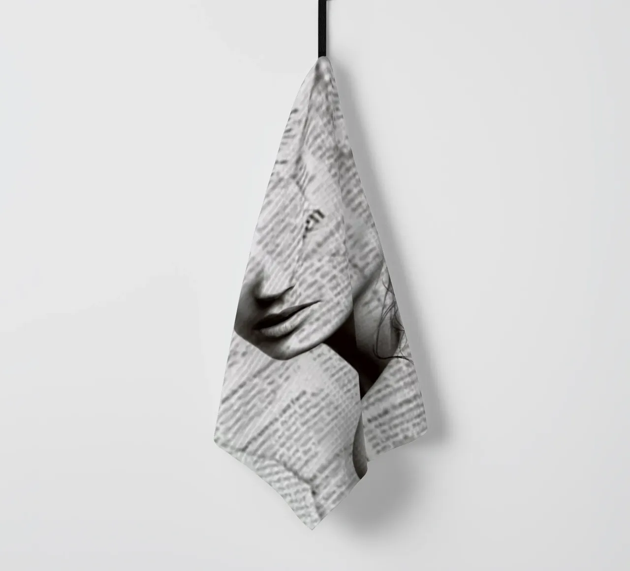 Silence of distance tea towel by dada22