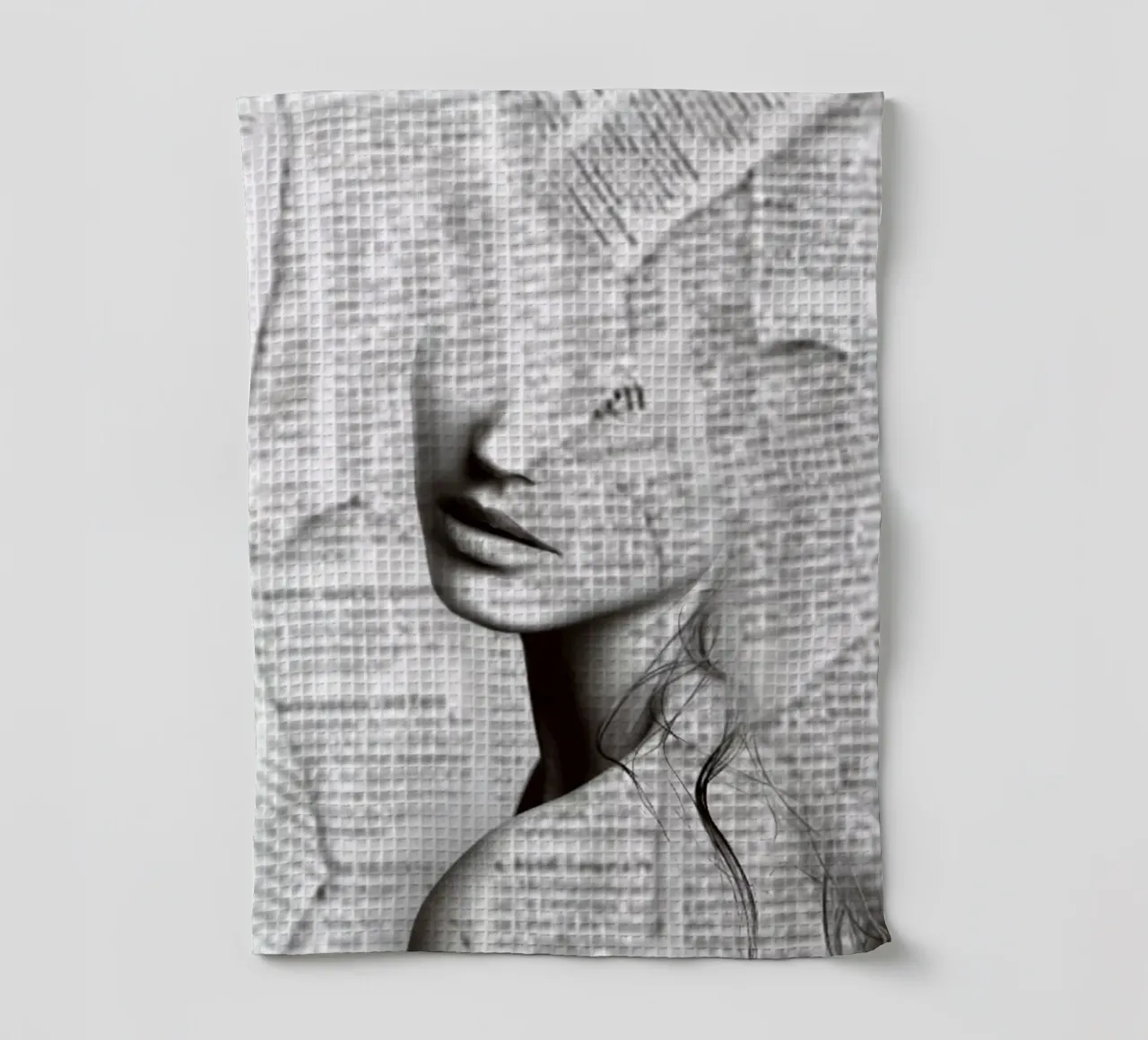 Silence of distance tea towel by dada22
