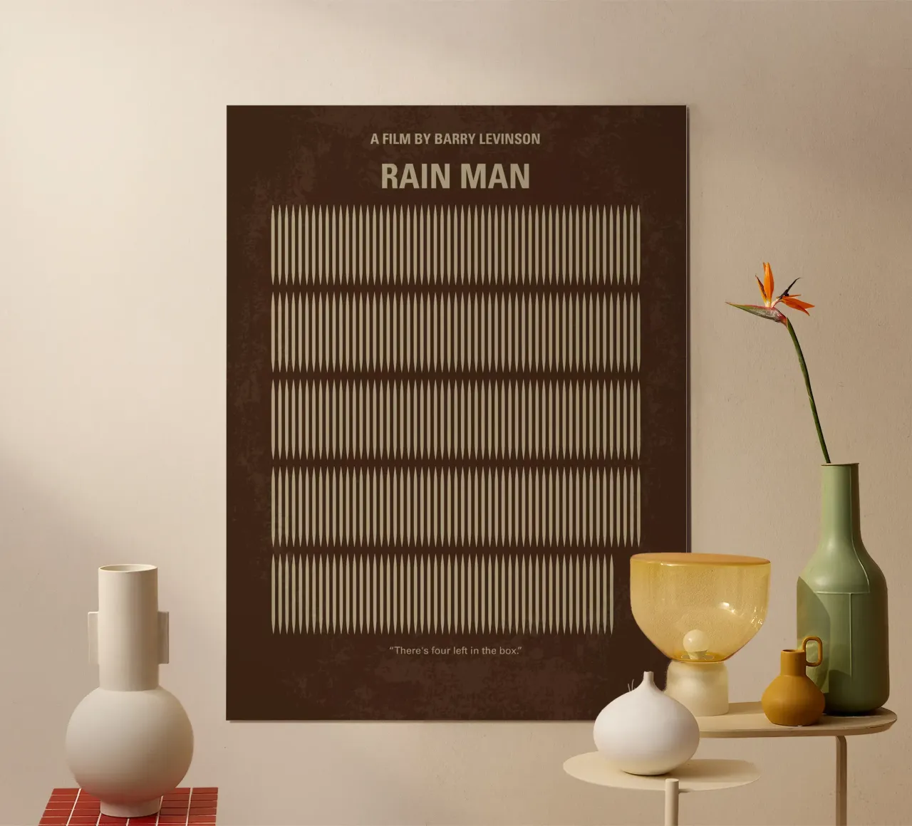 No602 My Rain Man minimal movie poster poster da Chungkong