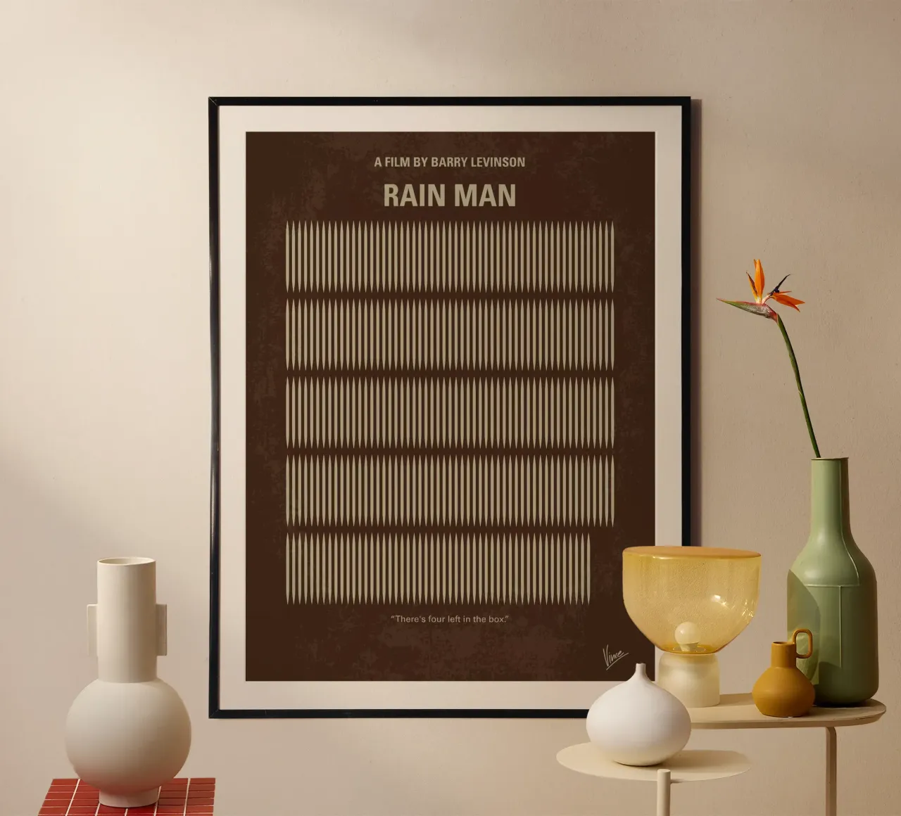 No602 My Rain Man minimal movie poster poster da Chungkong